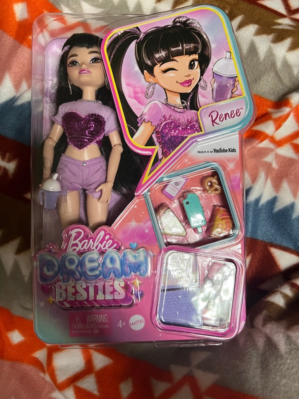 Mattel Barbie Dream Besties Renee Doll - Purple Lavender Outfit